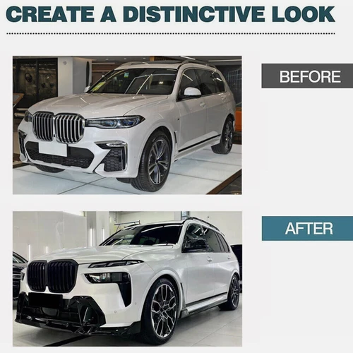 Glanz Schwarz für BMW X7 G07 M-Paket 19-24 Seitenschweller Schweller Spoiler DE - Bild 13 von 16