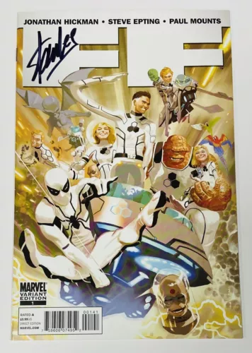 Fantastic Four #1 Acuna 1:25 RI Autograph Signed Stan Lee 1st Future Foundations