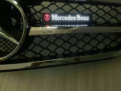 Illuminated Star LED Light Front Grille Badge Emblem Decal for Mercedes Benz - Image 1 of 4
