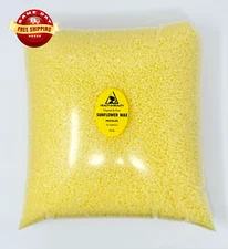 SUNFLOWER WAX ORGANIC VEGAN by H&B Oils Center 100% PURE PASTILLES BEADS 10 LB