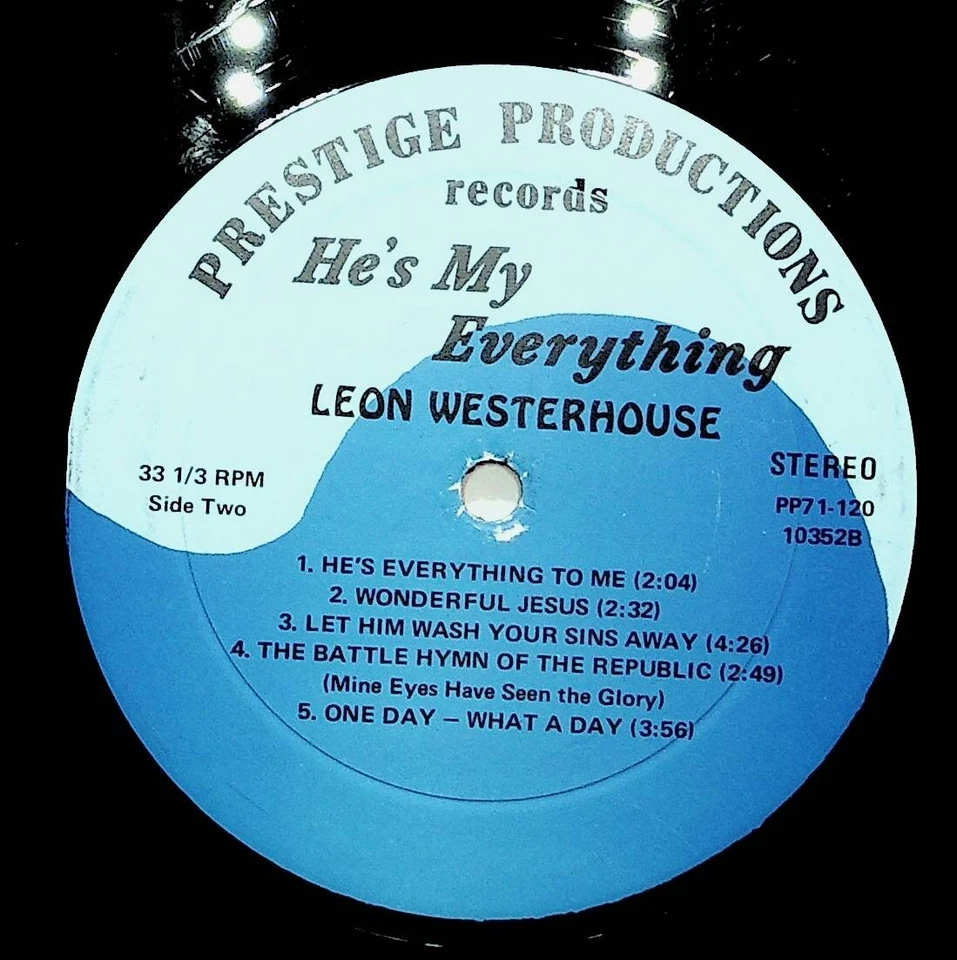 Birmingham Alabama Leon Westerhouse Christian Gospel Vinyl LP Record - Image 3 of 4