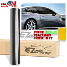 20"X10FT Vlt 15% Uncut Roll Window Charcoal Black Tint Film Car Glass Office