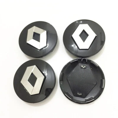 Pour Renault 4pcs 57mm Hubcaps Enjoliveurs de moyeu Centre Caps Duster ZOE XBA - Bild 1 von 3