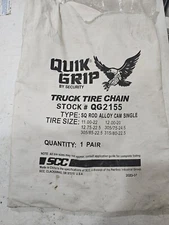 Quik Grip Security Chain Company QG2155 Square Rod Alloy Truck Snow Chain PAIR