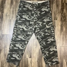 Banana Republic Pants Men 40x32 Woodland Camo Paratrooper Cargo Outdoor Gorpcore