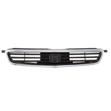 For 96-98 Civic 1.6l Sedan Front Grill Grille Assembly Chrome Shell Black Insert For 96-98 Civic 1.6l Sedan Front Grill Grille Assembly Chrome Shell Black Insert