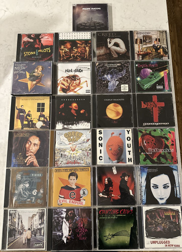 90s 00s 10s lot Of 25 CDs Rock Grunge Alternative Electro Pop Best Artists
