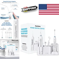 All in One Dental Health Station with Toothbrush and Water Flosser Included