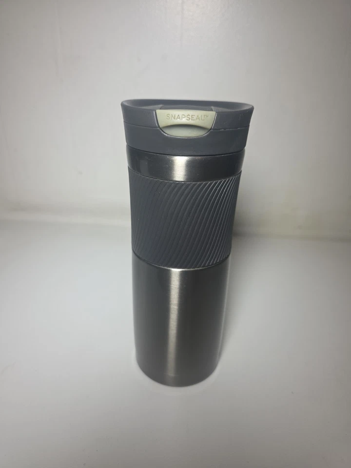 Contigo Ignite 2. Travel Mug 16oz SnapSeal Lid Grip Stainless Steel Gunmetal - Image 4 of 4