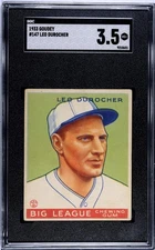 1933 GOUDEY  LEO DUROCHER  #147  SGC 3.5