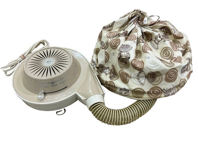 Vintage GE General Electric Bonnet Hair Dryer Hood Soft Portable F46HD2A