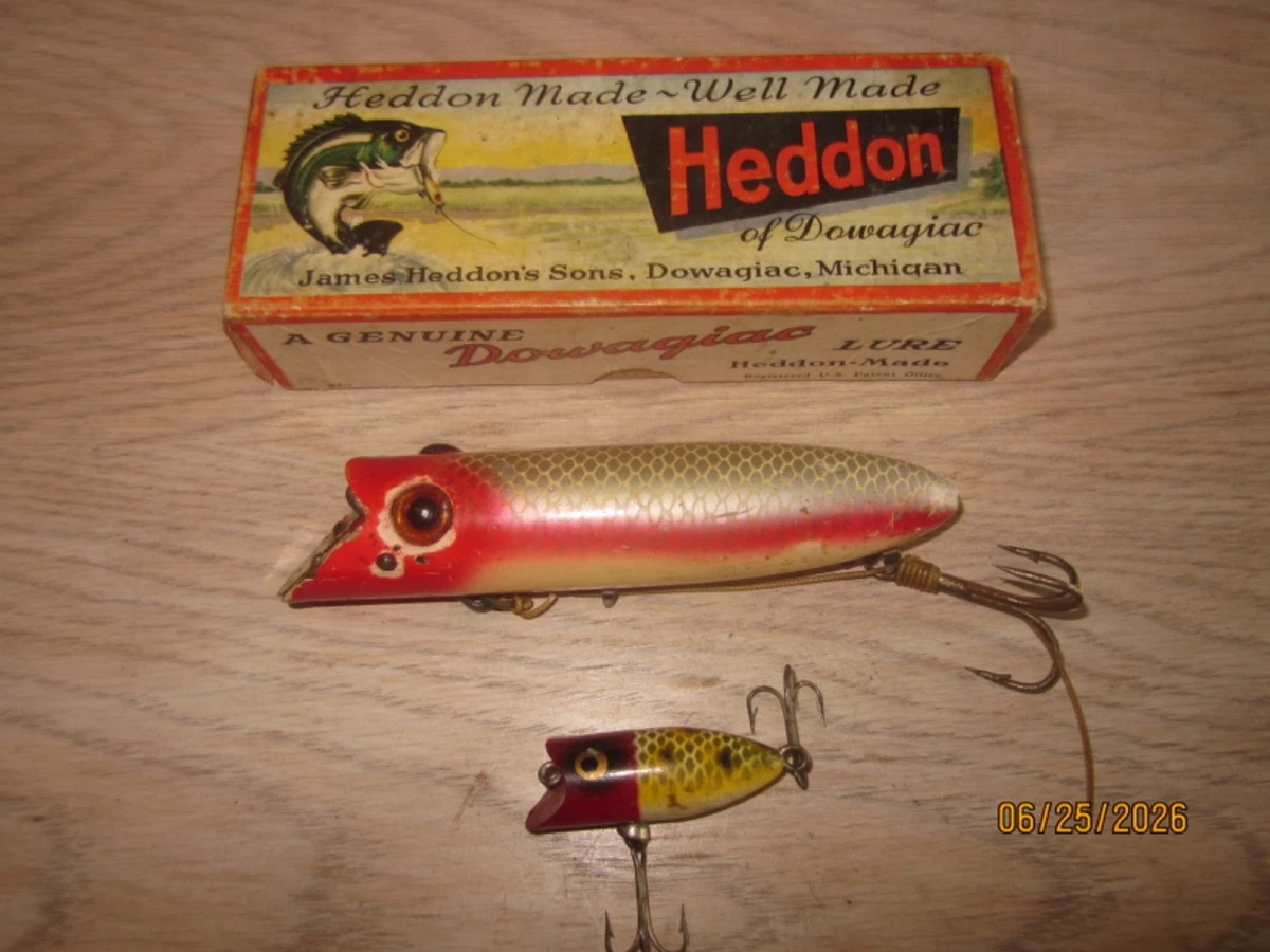 Heddon Vintage Fishing Lures with Original Box for sale | eBay