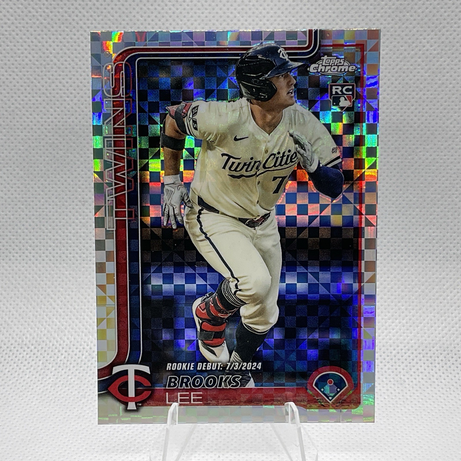 2025 Topps Chrome Update XFRACTOR Brooks Lee ROOKIE #USC6 - Minnesota Twins