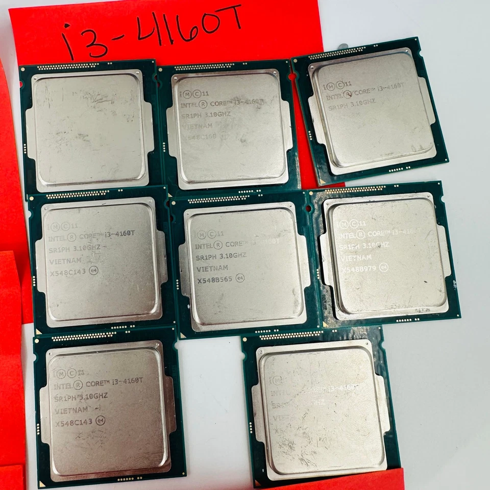 Lot of 37 Intel Core i3-550 i3-2120T i3-3220 i3-4150 i3-4160T i3-4330TE i3-6100 - Image 3 of 4
