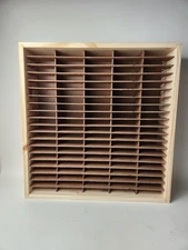 New ~ Napa Valley Style 100 Slot 8 Track Storage Rack Wood Wall Holder Wooden