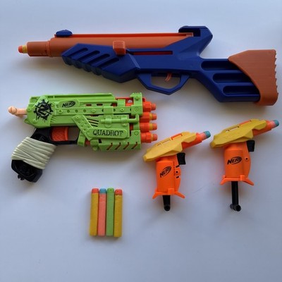 Eastpoint Accurate Target Rifle + 3 Nerf Pistols Foam Darts Set Rare Air Soft