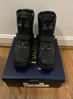 Polo Ralph Lauren Kids Conquered Hi Boot, Black Leather Zip Up, Youth Size 3 — photo 1