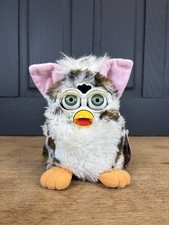 Vintage Furby 1998 With Tag Snow Leopard See Description