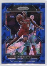 2021-22 Panini Prizm Blue Ice Prizm 71/125 Shake Milton #58 11dt