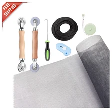 Quick Installation Fiberglass Mesh Screen Repair Kit - 48" x 118" Gray Solutions