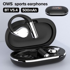 Wireless Open Ear Headphones Bluetooth 5.4 OWS Headset Sports Earphones Earbuds