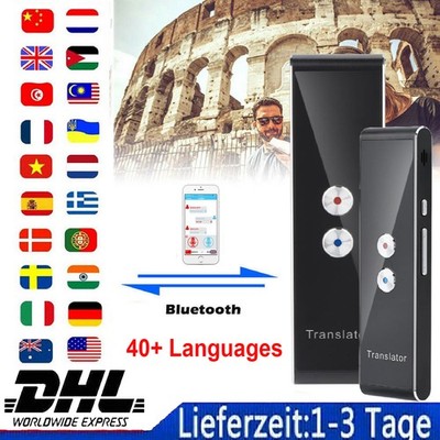 T8 Intelligent 40 Sprachen Echtzeit Sprachübersetzer Zweiwege Stimme Translator