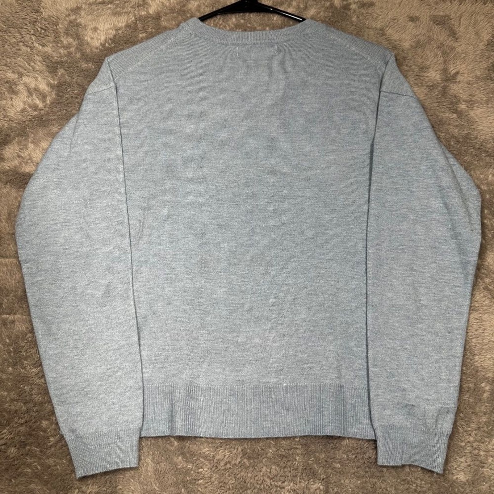 Primark Sweater Women XS Grey Crewneck Wool Blend Long Sleeve Ribbed Knit Top image 7