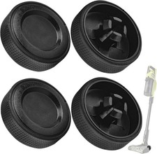 4-Pack Upgraded Replacement Wheels for Ryobi Cordless Stick Vacuum PCL720K