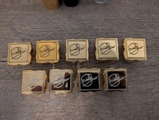 Roja Dove Older Signature Style Metal Caps Lot Of 9.  New Free Shipping