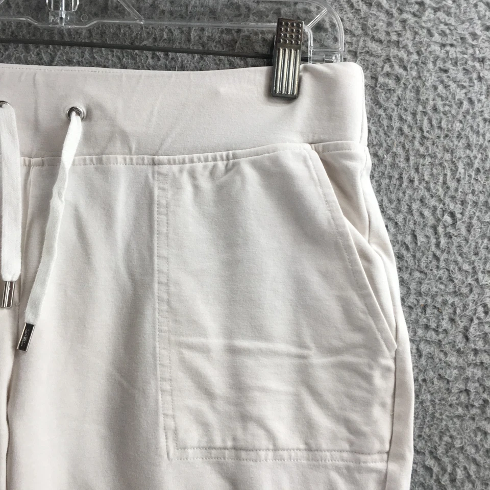 Lauren Ralph Lauren Active Jogger Pants Womens M Off-White Cotton Blend Mid Rise - Image 4 of 4