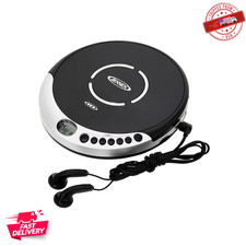 New Hot Sale Jensen JENCD60R Portable CD Player - Silver/Black, Fast Shipping