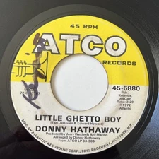 Donny Hathaway – Little Ghetto Boy / We're Still Friends ATCO 45 1972 SOUL vg