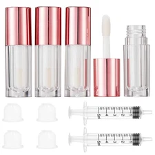 6ml Empty Lip Gloss Tubes Clear Mini Lip Gloss Tubes Lip Balm Tubes Container...