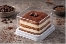 50 PCS Crystal Premium Cake Box – QGF-106 Clear