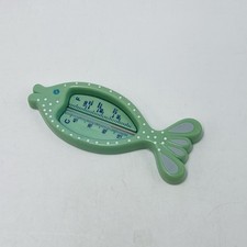 Floating Baby Bath Thermometer Hot Warm Cold Bath Green Fish Vintage