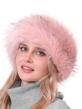Women Faux Fur Elastic Headband Winter Earwarmer Earmuff Fluffy Band
