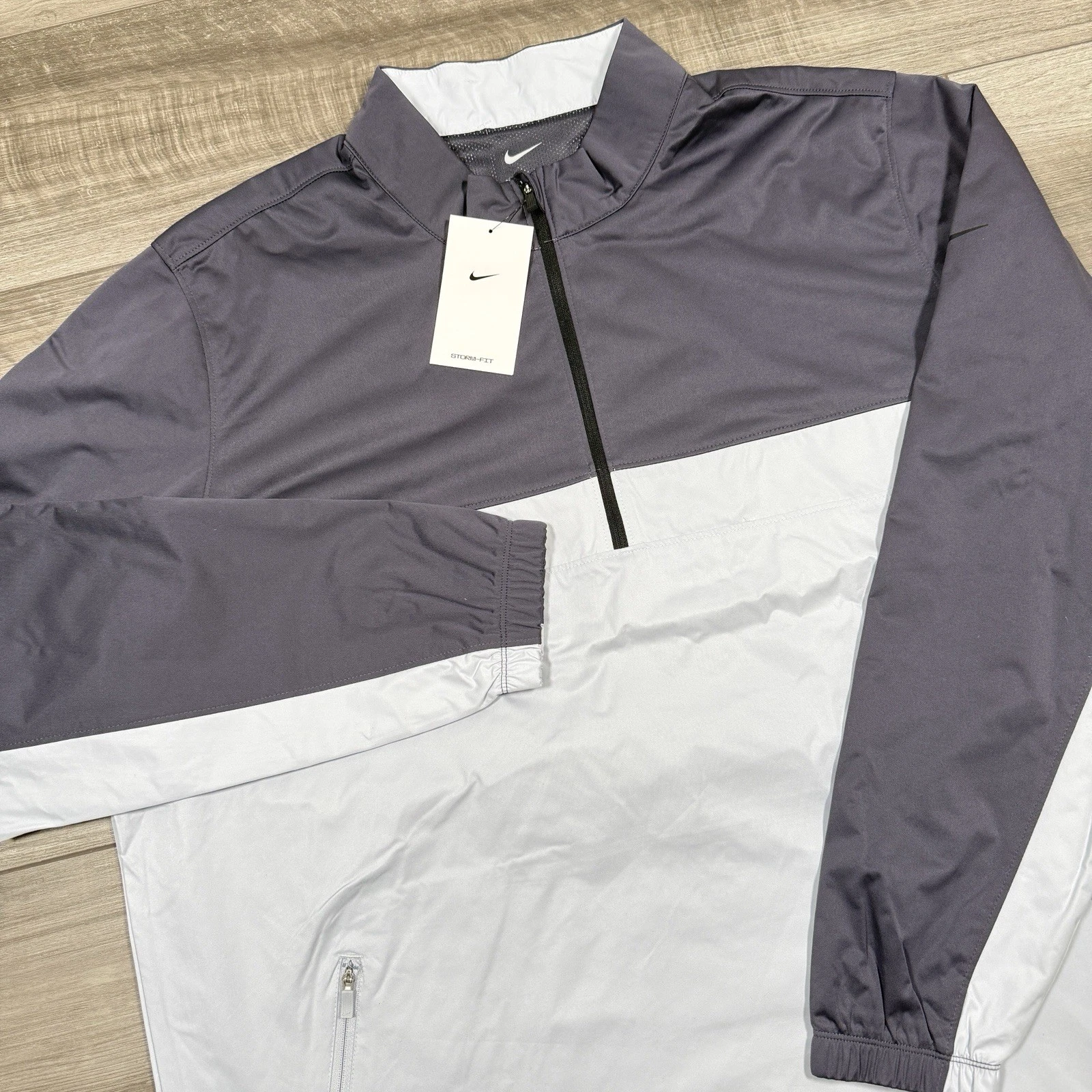 Nike Victory 1/2-Zip Shield Golf Jacket Storm-Fit Gridiron Blue GM4045 LARGE NEW