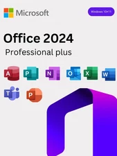 Microsoft Office 2024 Pro Plus Product Keycard with License for 2 PCs Genuine