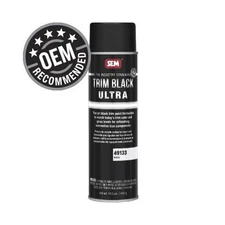 SEM 49133 Trim Black Ultra Matte Trim Paint, Jet Black, 20 oz Aerosol