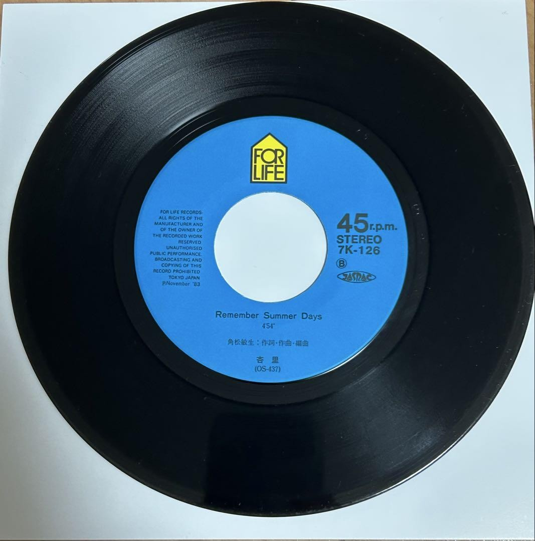 ANRI I can't stop the loneliness EP7 Vinyl J-CITY POP (1983.11.5