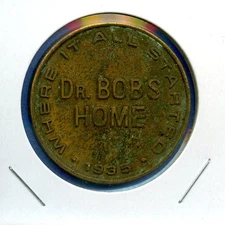1935 Dr. Bob's Home Akron, Ohio AA Where It All Started Alcohol Anonymous Coin