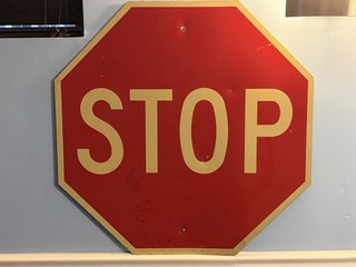 Vintage 1950’s Stop Sign 30” By 30