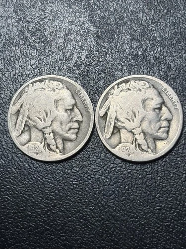 1924 D + S Buffalo Nickels