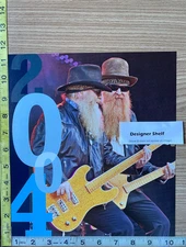 ZZ Top On Stage Performance 2004 Scene Book Photograph