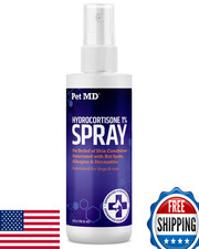 Pet MD Hydrocortisone Spray for Dogs, Cats, Horses - Itch Relief  Hot Spot Trea
