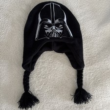 Youth Darth Vader Star Wars Ear Flaps Beanie Winter Hat Stocking Cap Boy Girl