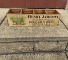 “Henry Jameson Borough Market London” Vintage Style Rustic Wooden Indoor Planter