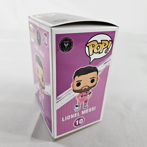 Funko Pop! Lionel Messi #10 XBTO Pink Jersey With Soccer Ball New Unopened READ⬇ - Picture 6 of 7