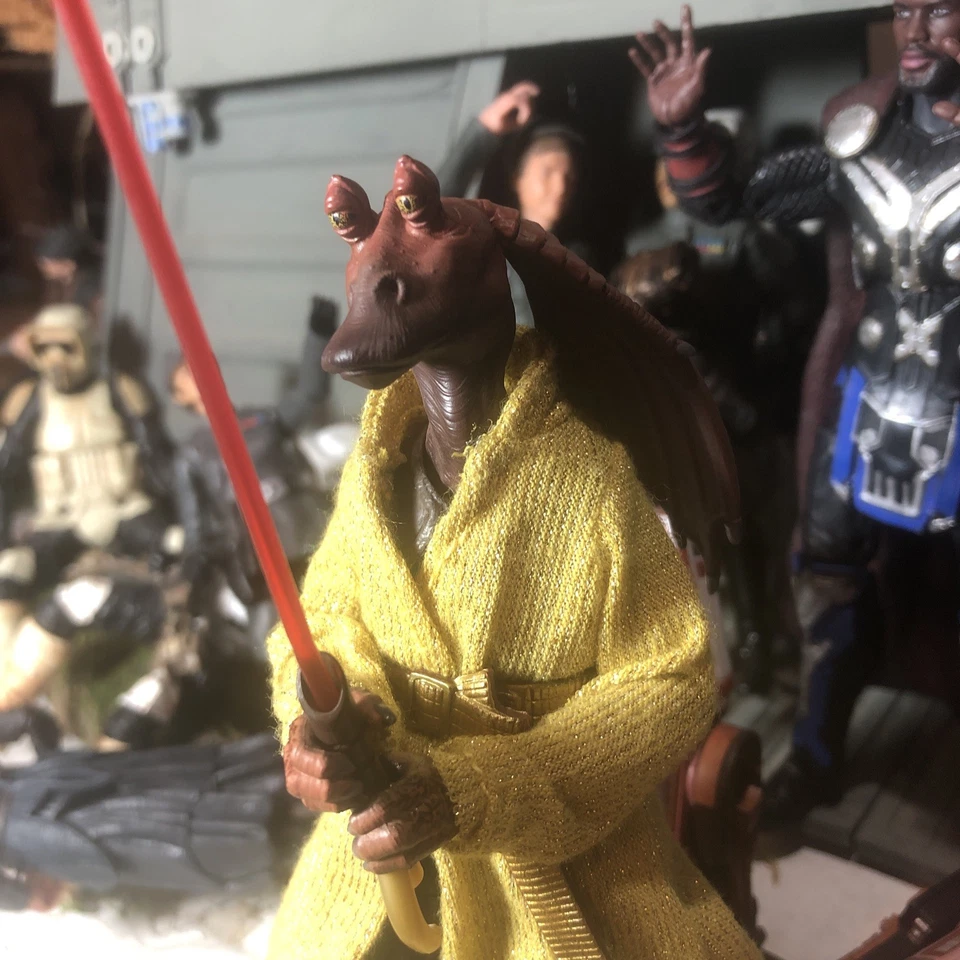 Star Wars Black Series Lot Custom Sith Darth Jar Jar Binks 6” Figure DarthBinky - Image 3 of 4