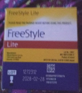 Freestyle Lite Blood Glucose Test Strips - 100 Count